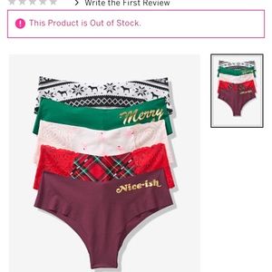 Victorias Secret Holiday No Show Cheeksters Bundle